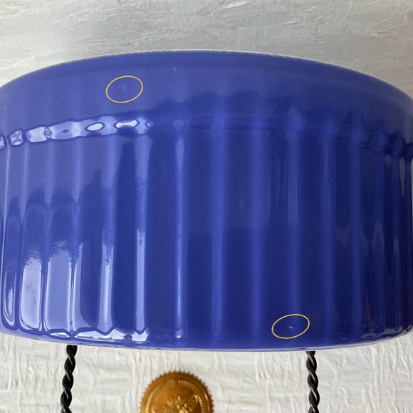 Emile Henry 8” Soufflé Dish Main Dish Size Made in France Style 6820 Blue 🇫🇷 - Picture 12 of 13